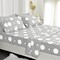 American Home Collection Polka Dot Bedding Sheets & Pillowcases Set Brushed Microfiber Wrinkle Free Sheet Set